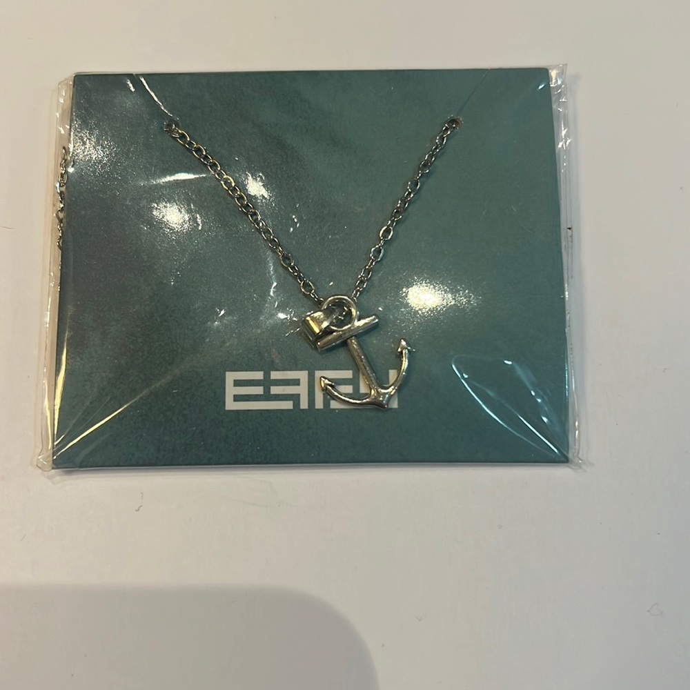 Effy Anchor Necklace Silver Colour